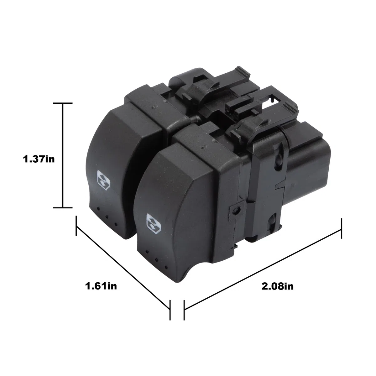Interruttore Alzacristalli per Clio 2 8200060045 Pulsante Controllo Finestra 10 Pin