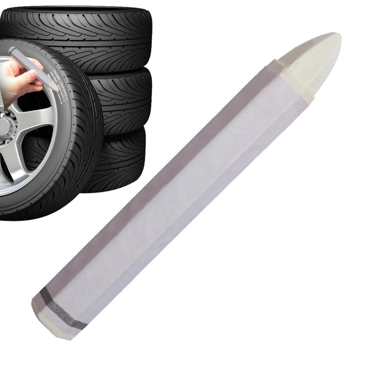 Pennarello per Pneumatici per Auto, 1 Gesso per Pneumatici, Impermeabile Ruota Auto Pneumatico Olio Mark Pen, marcatori Pneumatici, Penna per correzione Impermeabile