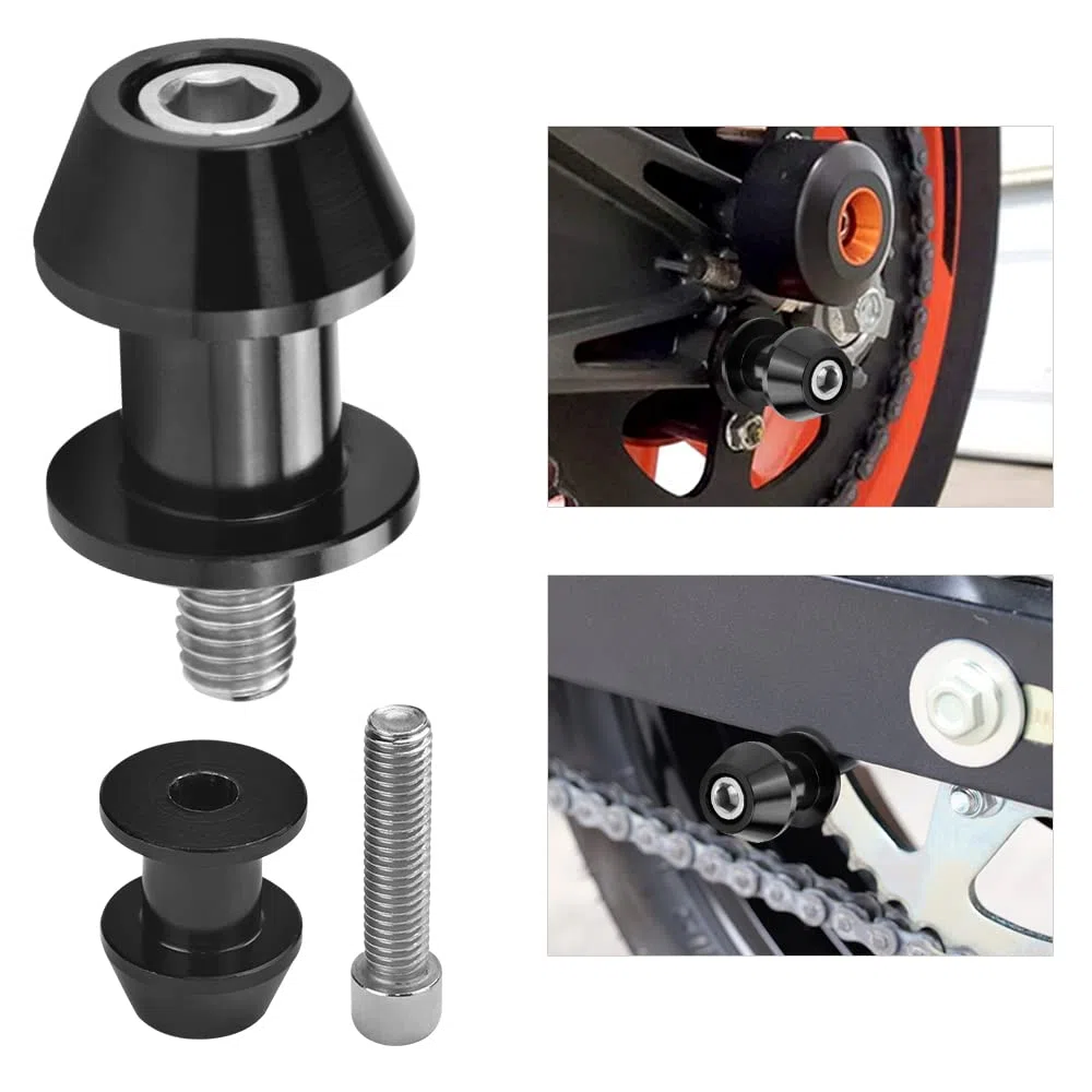 2 Pezzi Nottolini M8 Nottolini Cavalletto Moto M8 Coppia Nottolini Cavalletto Moto 8MM Bobina Forcellone Adattatori Bobina Moto per Moto Bilanciere Posteriore Filettato