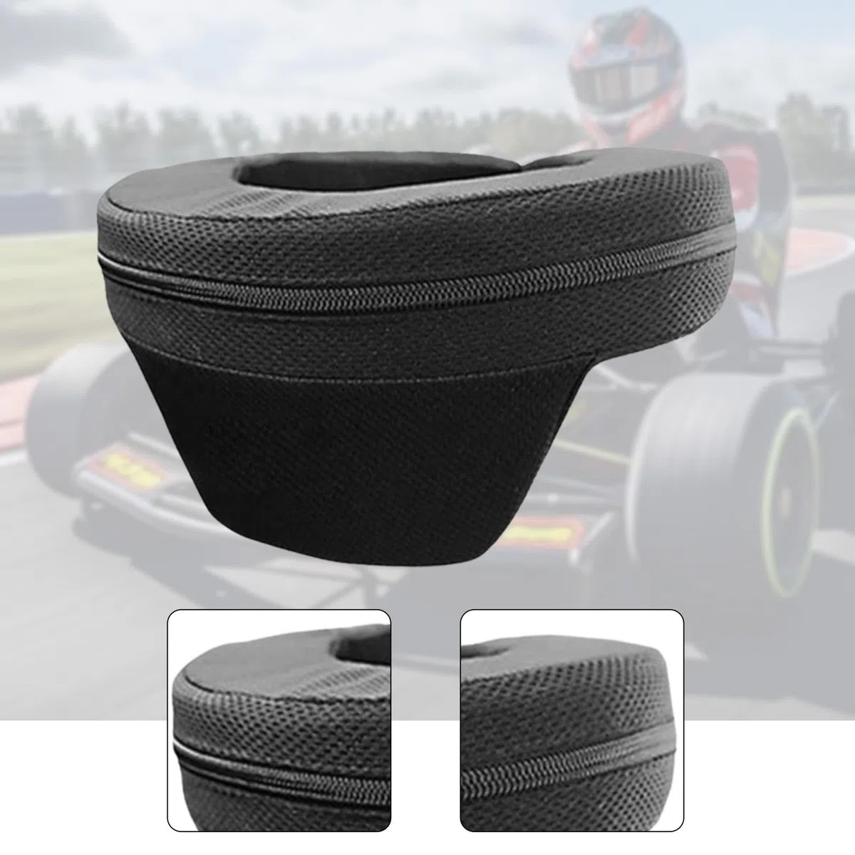 Collare Protettivo Paracollo per Motocross Protezione Collo Supporto Cervicale Accessorio Da Corsa con Forma Ergonomica Adatto per Attività Sportive, Adulto Nero