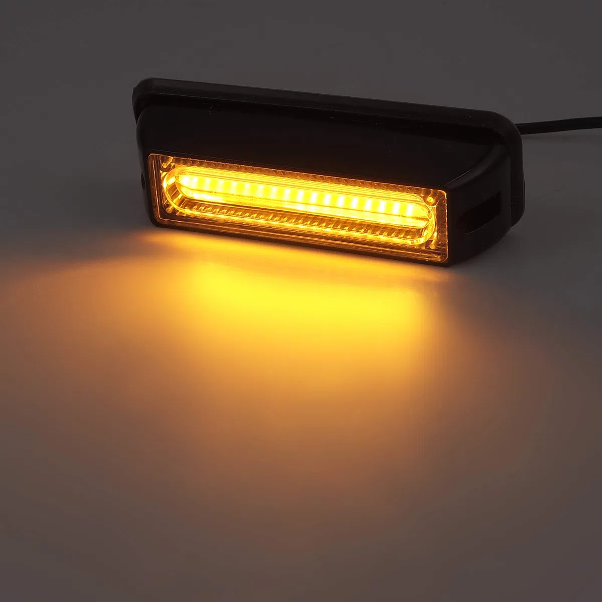 Justech 2PCS Luci LED Lampeggiante 9cm-COB Luci Ingombro Lampeggianti con Cambiare 16 Modalità Flash Impermeabile Antiurto 12V/ 24 V Universale per Veicolo Rimorchio Caravan Camion Trattore