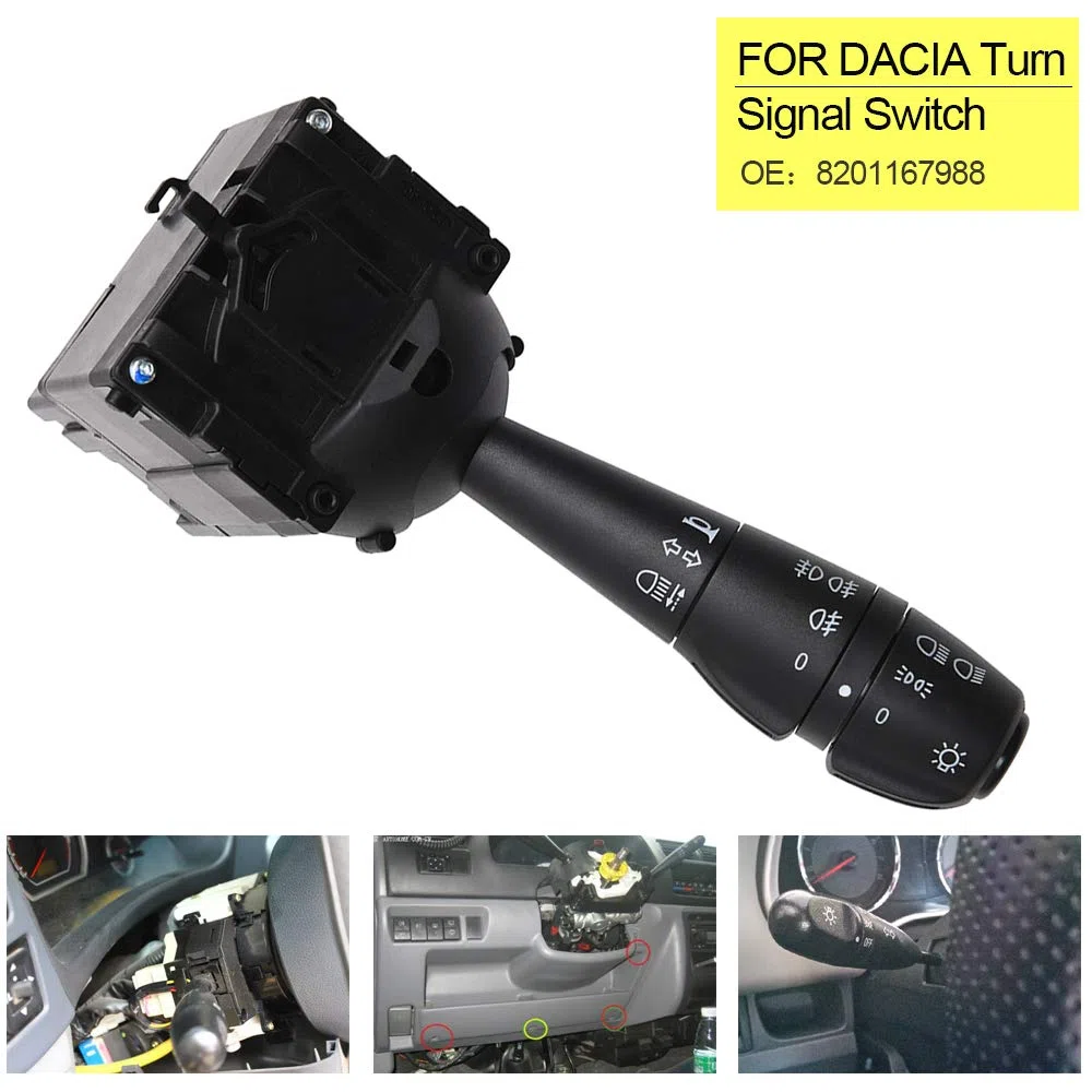 Pitman Interruttore Comando Devio Luci perDacia Dokker Duster Logan Lodgy OEM8201167988