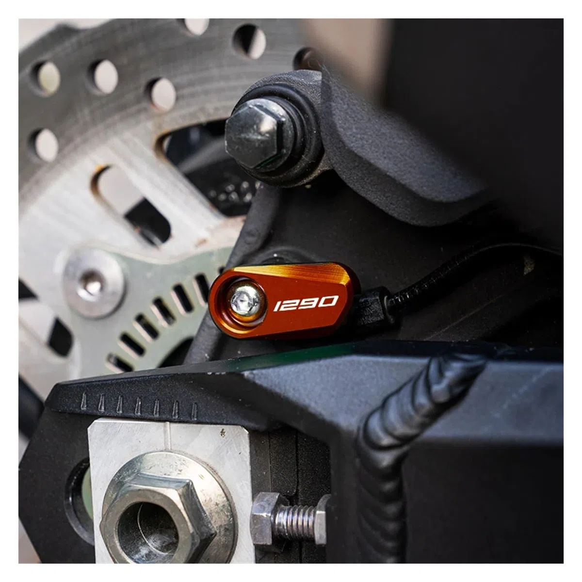 Copertura protettiva decorativa in ABS per moto Per 1290 890 790 390 SUPER ADVENTURE S R T DU@&KE RR Motocicletta Copertura Protettiva Per Sensore ABS Ruota Anteriore E Posteriore(W-6)