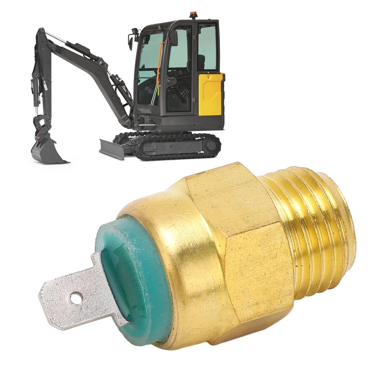 Sensore temperatura acqua, Sensore Temperatura Acqua Trattore 7410752 Sostituzione interruttore sensore temperatura acqua motore per escavatore EC13 EC14 EC15 EC15B EC20 EC20B EC25 EC30 EC35