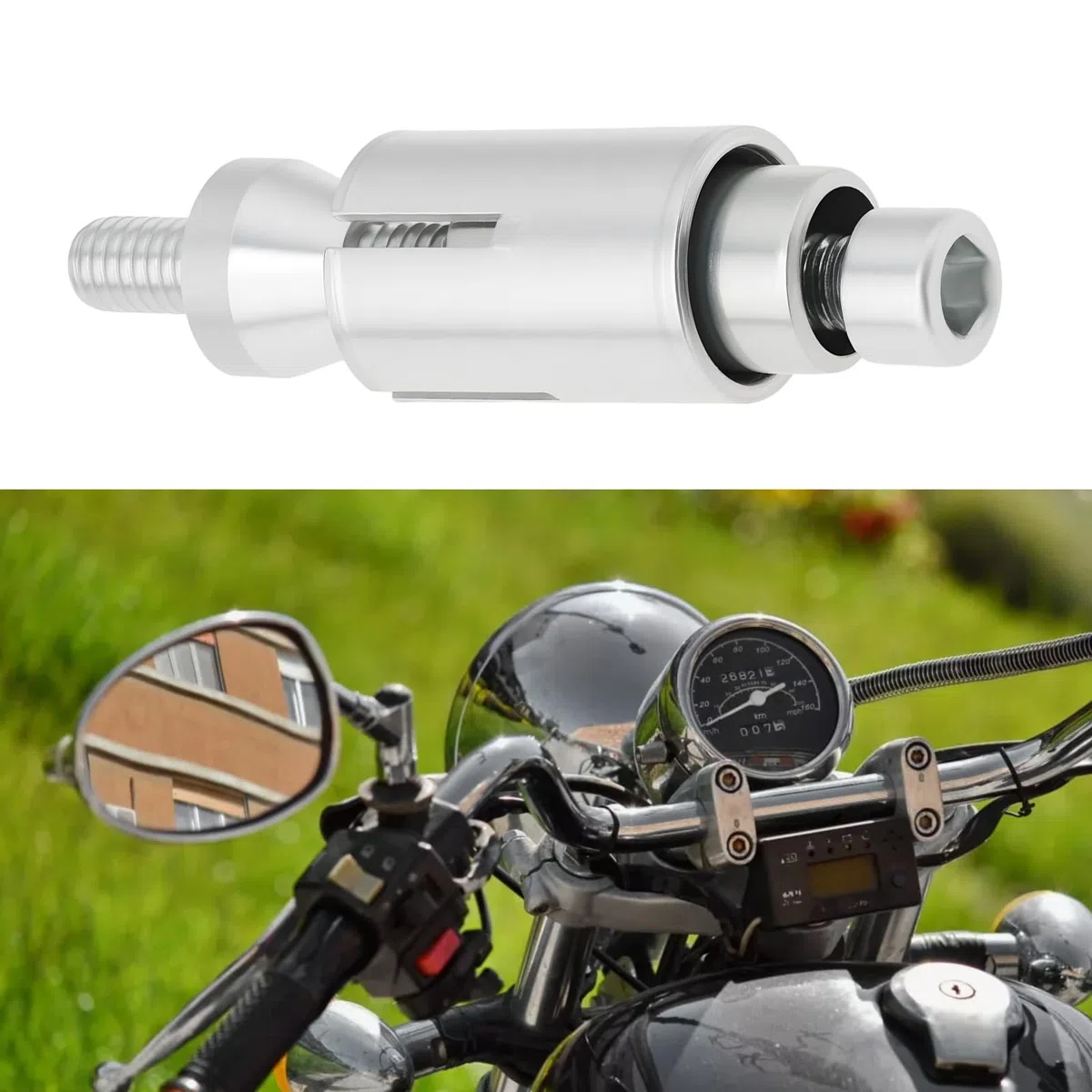 Kit di 2 viti di espansione per manubrio per paramani M6 Spina 13-19mm morsetto in alluminio montaggio per motocross