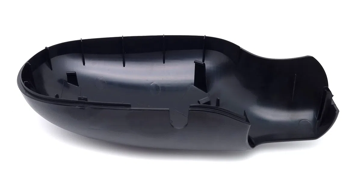 BSSTORE Calotta Specchietto Retrovisore Nera per CLIO II 1998, MEGANE 1996, SCENIC 1999 (Sinistra - Lato Conducente)