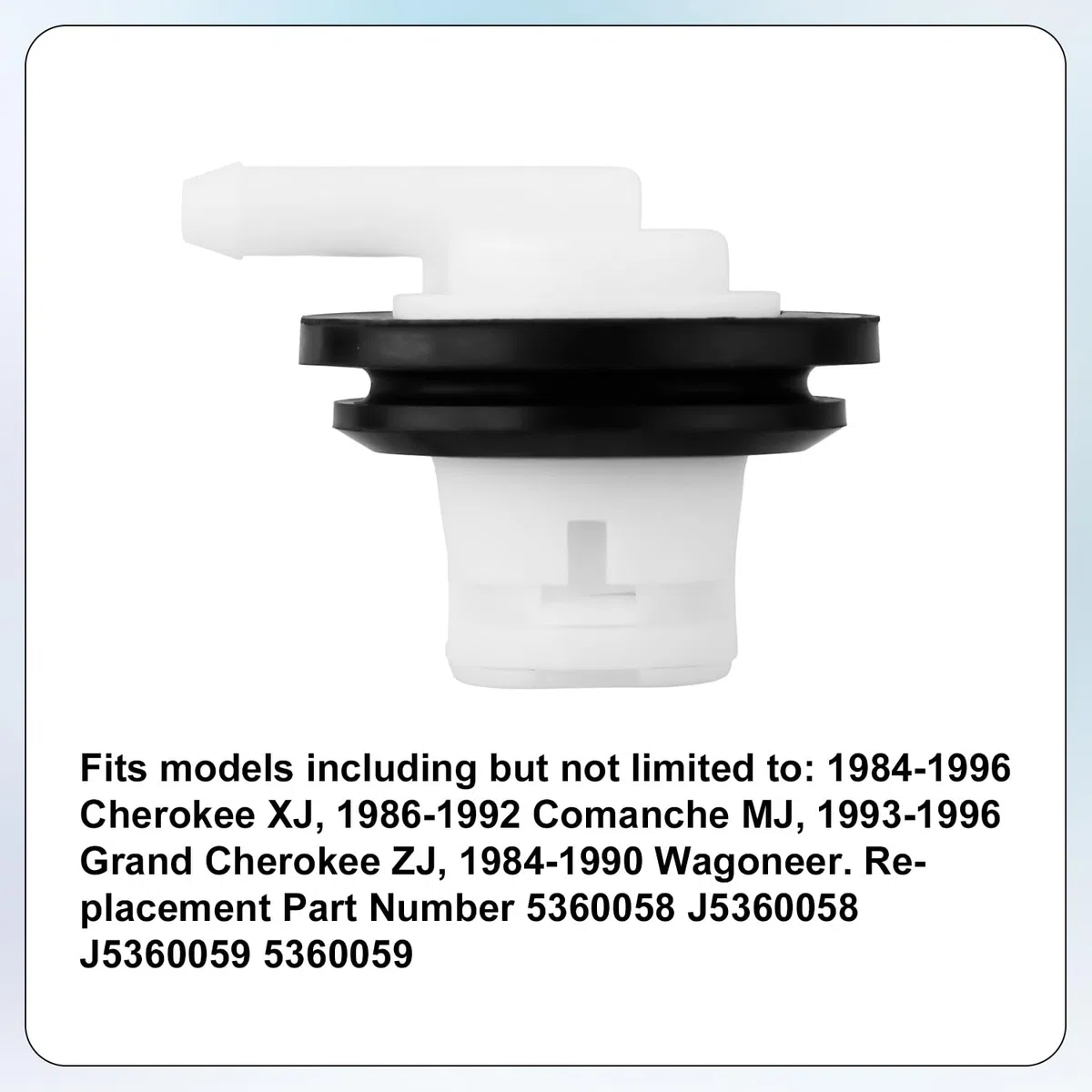 2pz Valvola Sfiato del Serbatoio Gas, Valvola Sfiato Serbatoio Carburante 5360058 911-060 Vapore Carburante Guarnizione Senza Perdite per Veicoli Automobilistici Dodge Ram Cherokee
