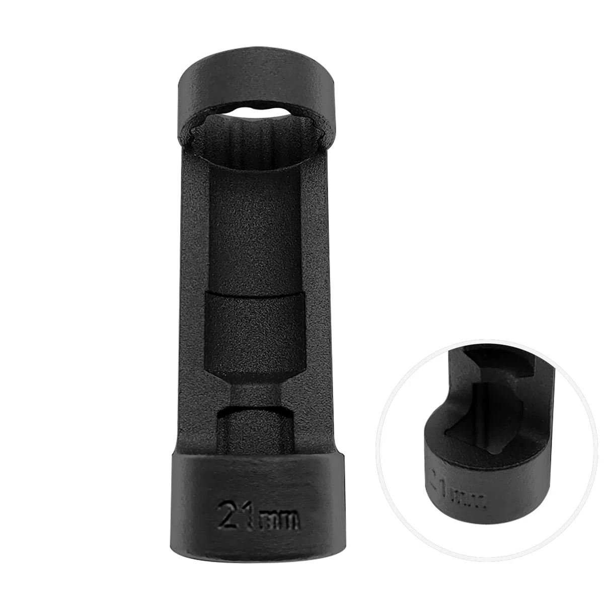 Shkalacar Presa per Dado Puntone, Strumento di Riparazione Auto per Presa Puntone Sospensione a 12 Punti 1/2'' (21mm Nero)
