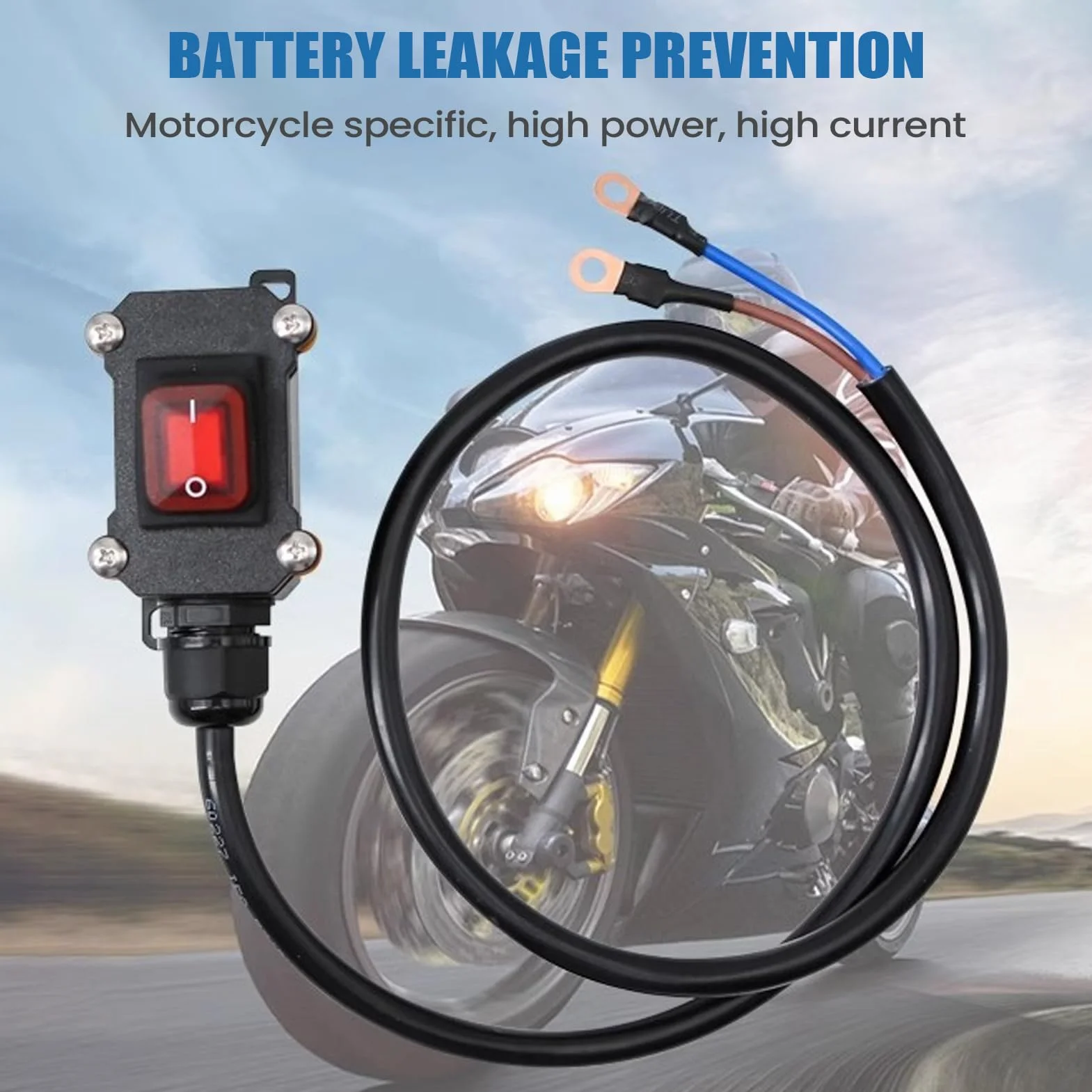 Disconnettitore Batteria Auto,Blocco Alimentazione Impermeabile 12V 24V | Disconnettitore Batteria Impermeabile per Auto,Per Cortocircuito, Elettrico, Marino, Elettricista, Piccoli Veicoli, Camion