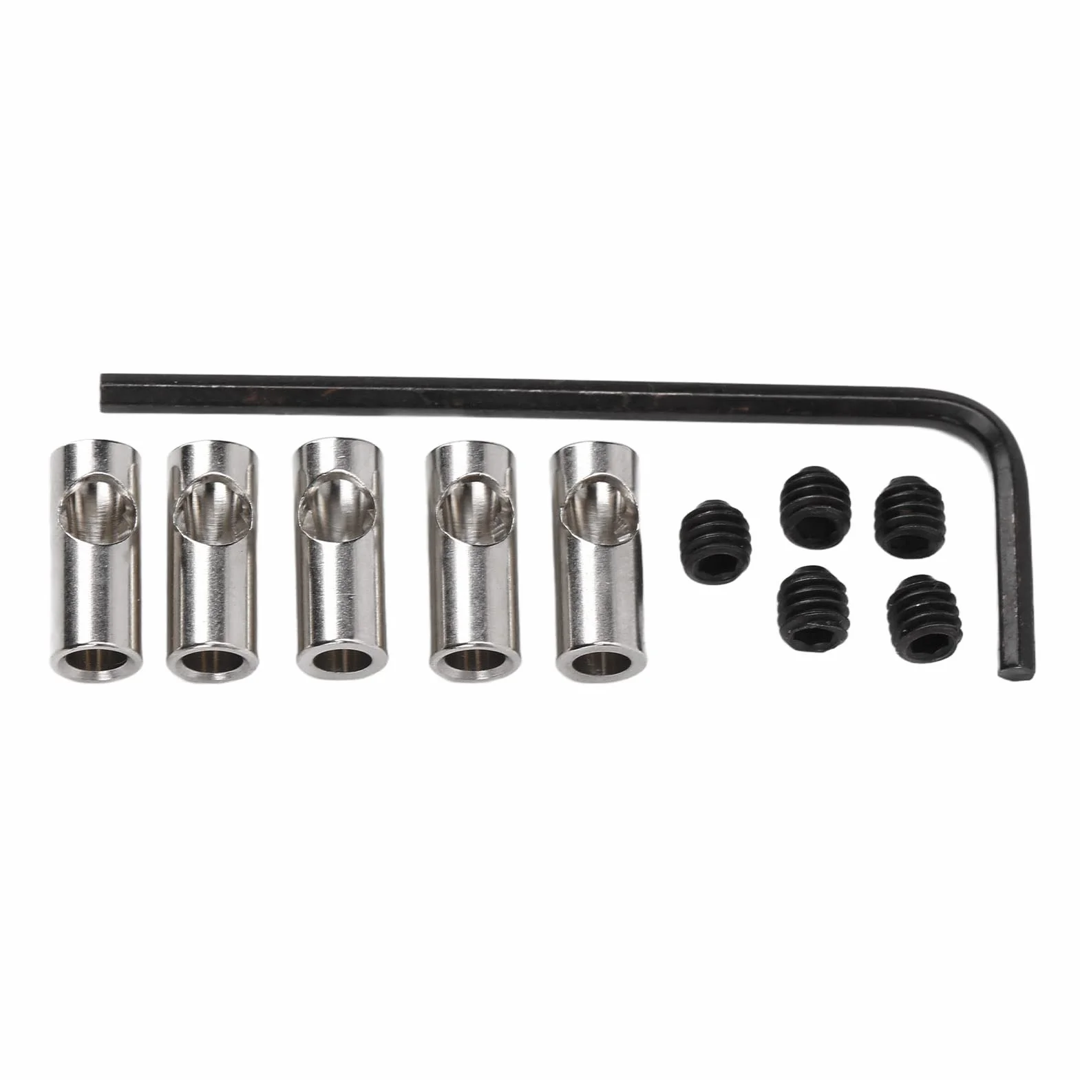 Cambio Dell'asse del Motore Dell'albero Dell'adattatore del Manicotto del Riduttore del Pignone da 3.17 Mm a 5 Mm Per La Conversione,Adattatore Per Albero Motore RC in Acciaio Inossidabile, Accessori