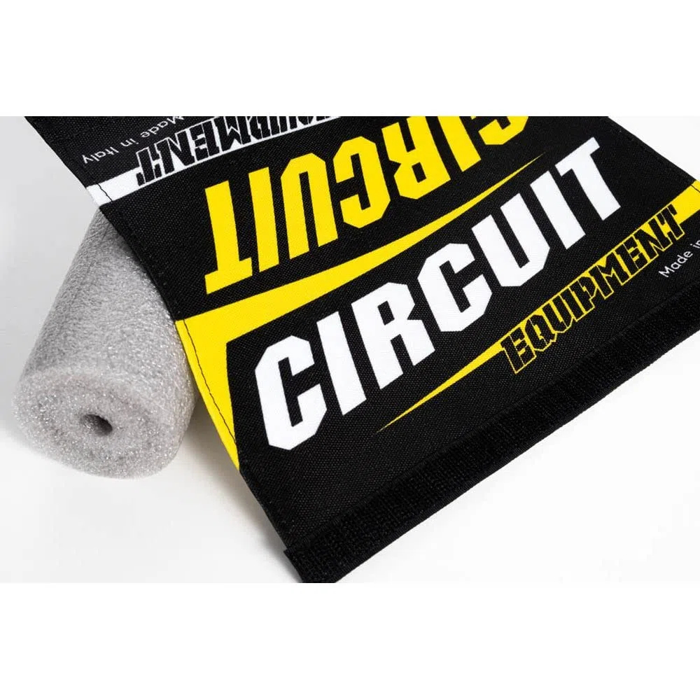 Circuit Equipment – Paracolpi Manubrio MXIII in Foam con Cover in Tessuto Poliestere Stampato – Giallo – vestibilità Universale – 273 mm